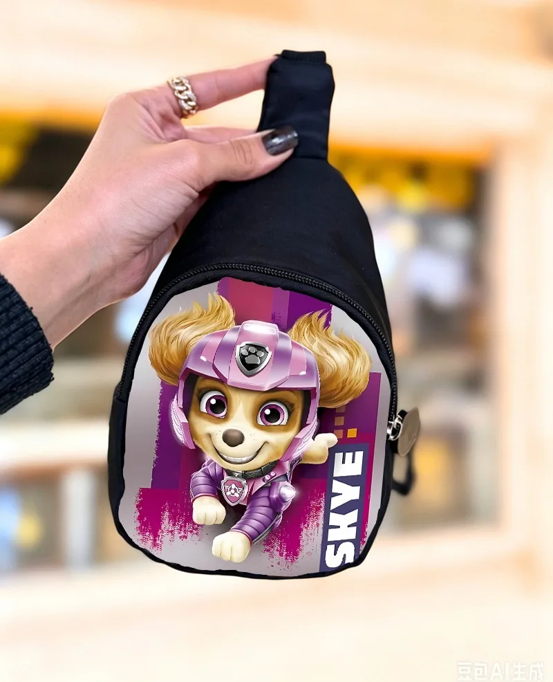 PAW Patrol Chest Pack Cartoon Shoulder Bag Woman Man Chase Mini Portable Crossbody Pouch Wallet Fashion Satchel Birthday Gift - view 5