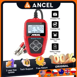 ANCEL BA101 12V Car Battery Tester Digital Analyzer 100 to 2000CCA for Car Motorcycle Automotive Cranking Charging System Test