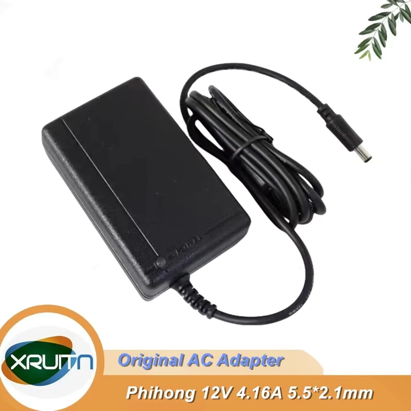 PSA60W-12 Original Phihong 12V 4.16A Switching AC Adapter Power Supply 50W 5.5*2.1mm Genuine Charger