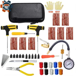 New Car Tire Repair Kit Puncture Plug Tools Tyre Puncture Emergency for Universal Tire Strips Stiring Glue Repair Tool Kit