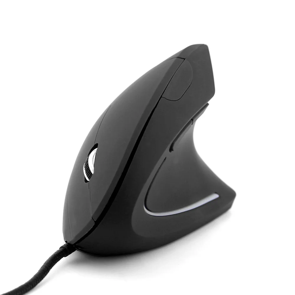 Wired Vertical Gaming Mouse Ergonomic Wrist Support 5th Gen Unisex Left Right Hand Mouse for Golfer Tennis Elbow