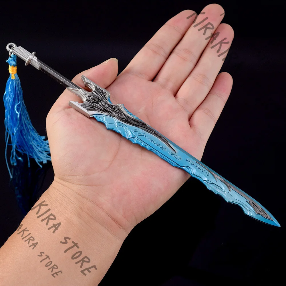 

22cm Metal Weapon Model Wuthering Waves Armament Ornaments Anime Gift Knife Figurine Pendant Handcraft Accessories Mascot