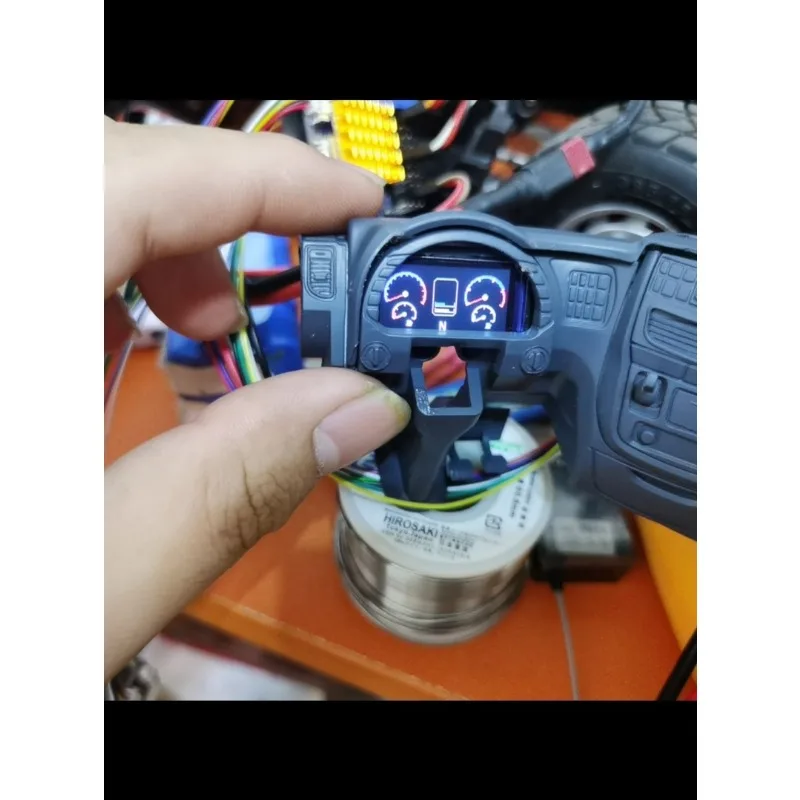 

Simulated Cab Instrument Panel with Light Group and Sound Group for 1/14 Tamiya RC Dump Truck Iveco Dedicated Toys Car Parts