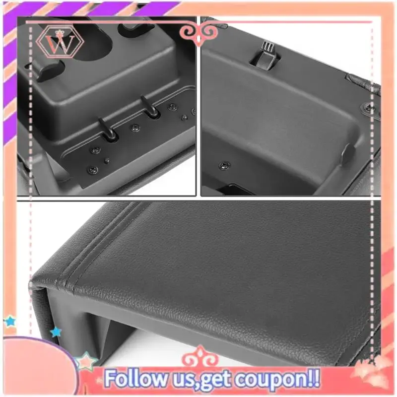 

A88U-Car Center Console Armrest Lid Cover GECS-004-BK For Ford F-150 F150 Lincoln Mark LT 2004-2008 Arm Rest Latch Box