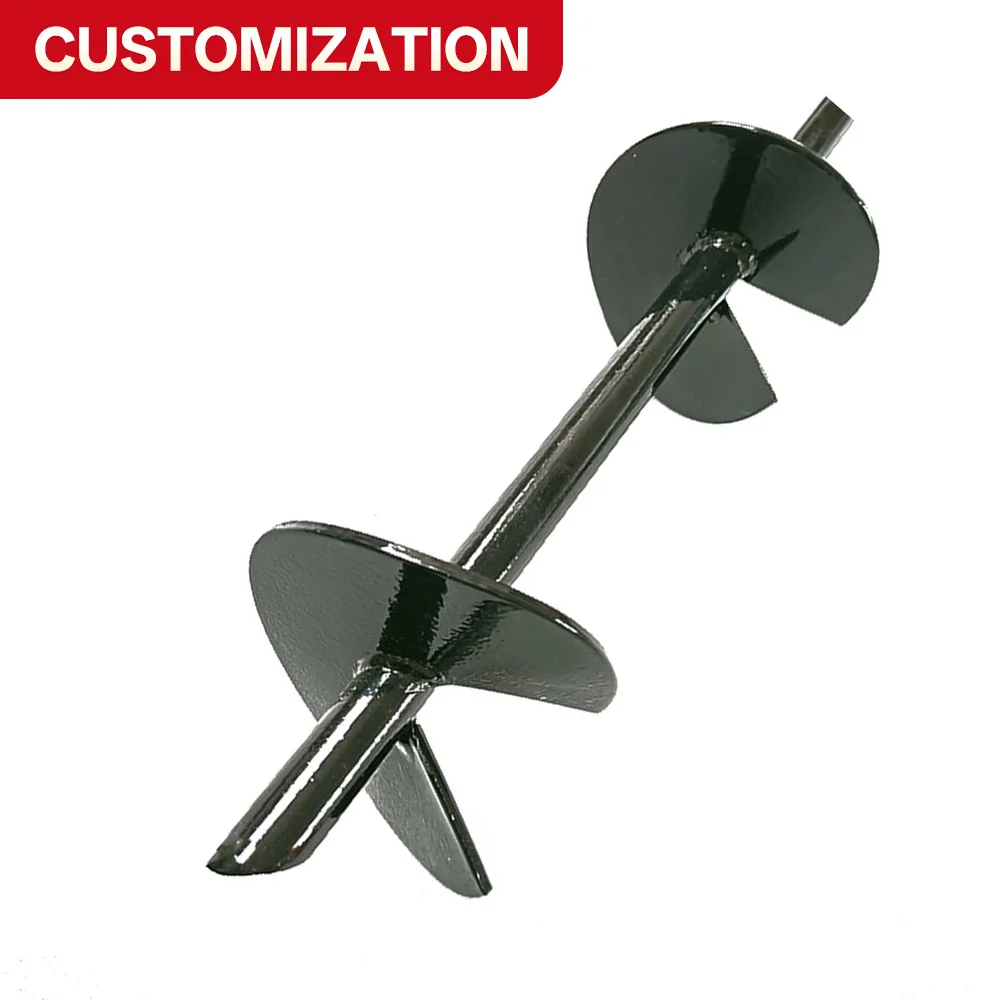 

CUSTOM Metal ground Anchor earth screw anchor HDG Galvanized Helical Piles/Multi Function Earth Anchor/HDG Auger Anchor USE TO B