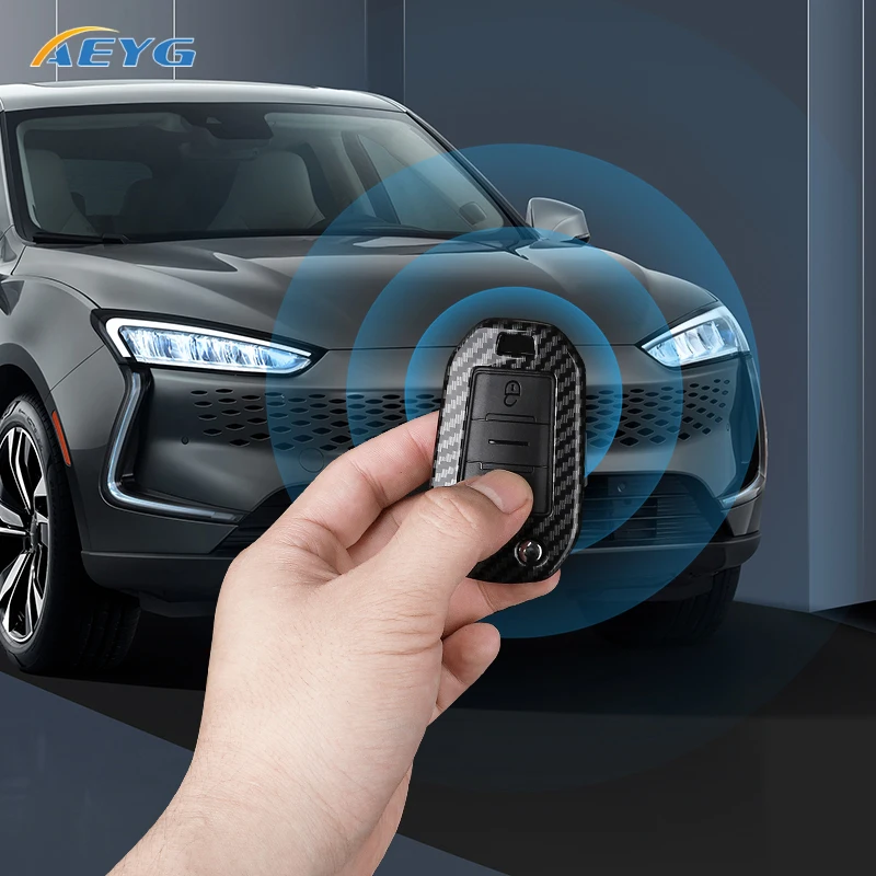 ABS Carbon Fiber Car Key Case Cover For Peugeot 208 2008 308 3008 508 408 307 4008 for Citroen C3 C4 C5 C6 C8 keychain