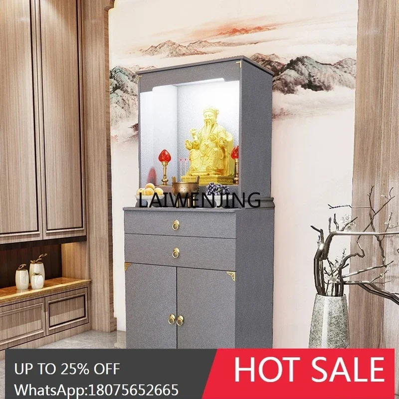 SGF Buddhist niche offering table for household light luxury God of Wealth vertical cabinet simple offering table
