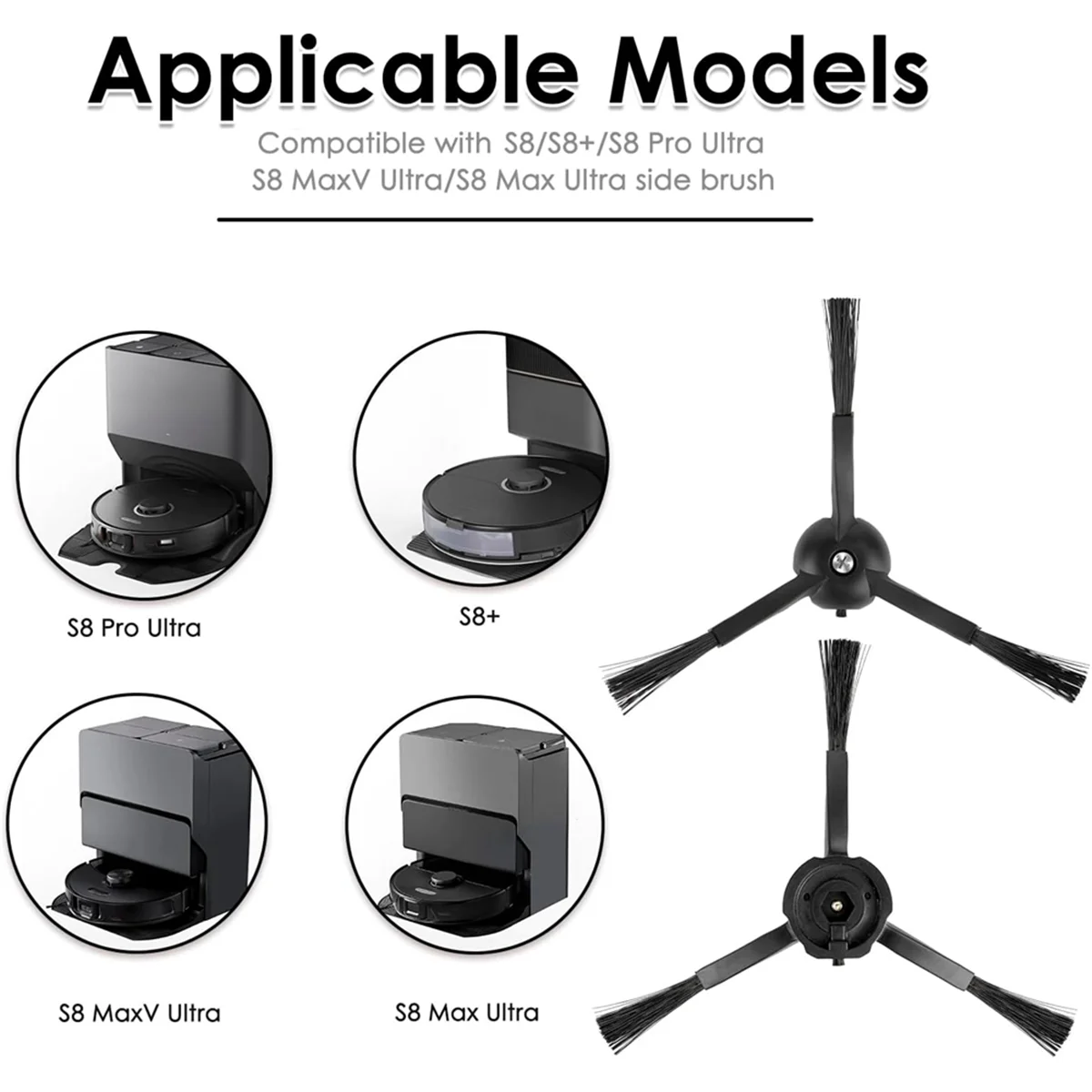 Escova lateral fzfz para s8 maxv ultra s8 max ultra q s7 série s7 + s7 maxv ultra s8 pro ultra s8 s8 + max + peças