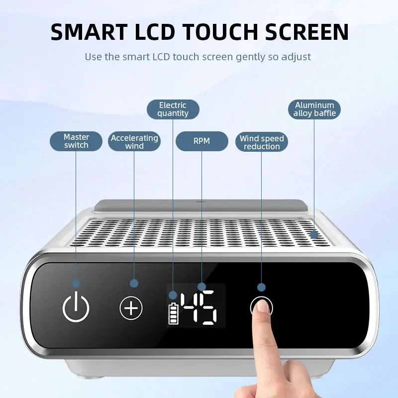 

Powerful Nail Dust Vacuum Collector Professional Nail Dust Extractor With Reusable Filter Manicure Equipment Adjustable