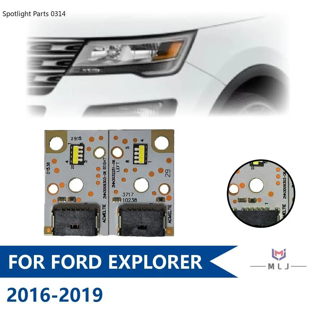 

For Ford Explorer 2016 2017 2018 2019 LED Headlight Low Beam Chip LED Board Angel Eye Chip DRL Ballast Board Car Accessories