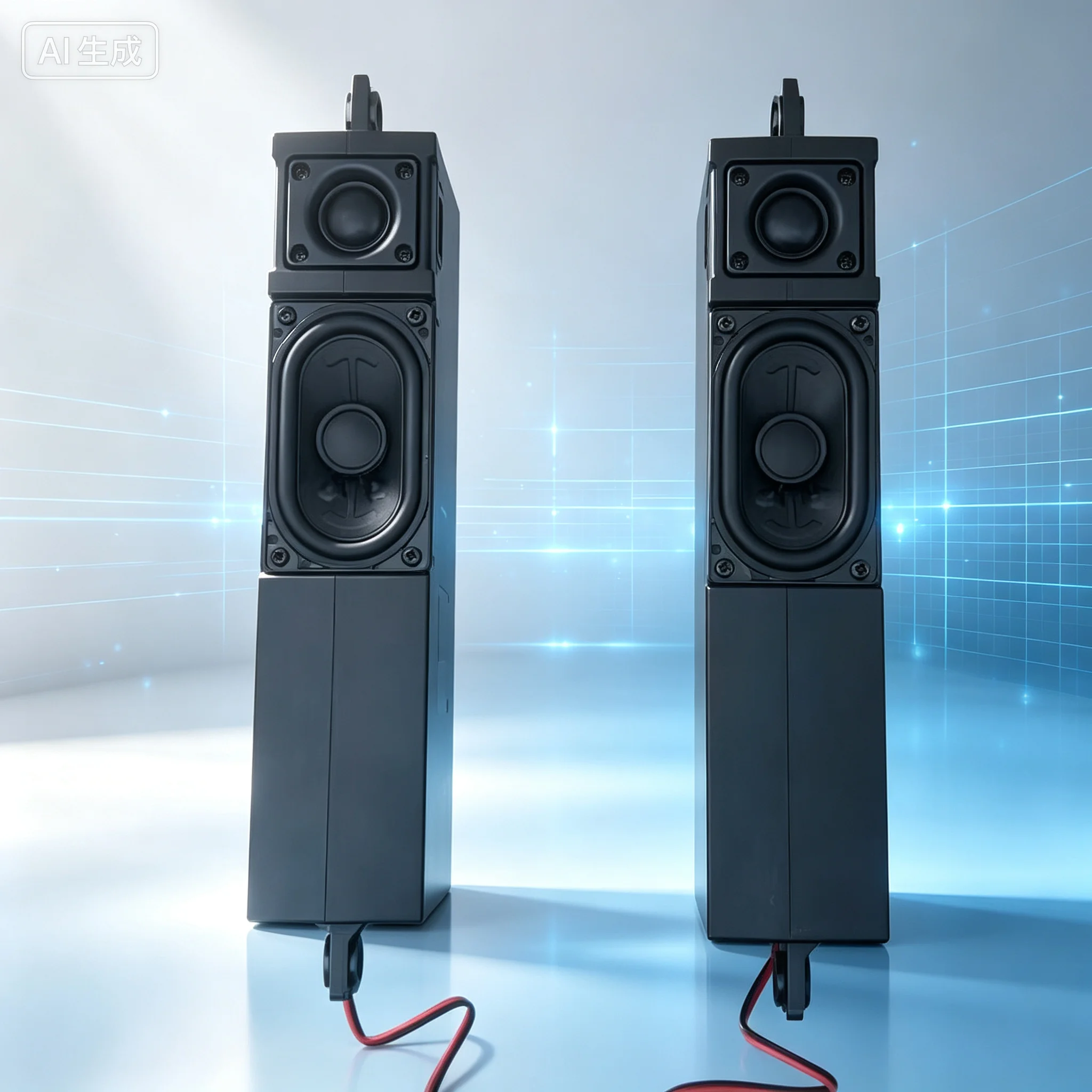 Units for Audiophile Hifi 2-Way Speakers,Long Stroke Passive Surround Desktop Speakers