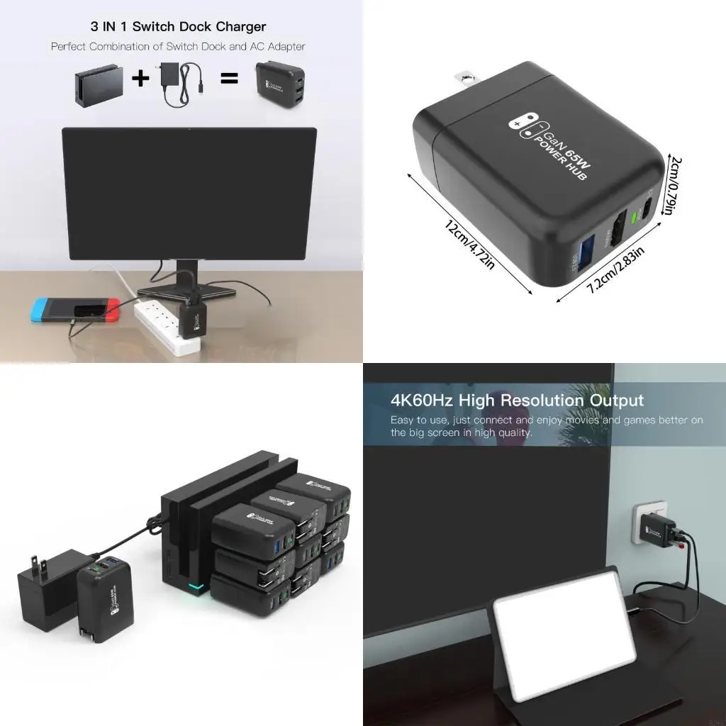 

Fast Speed 65W 4K 60Hz USB C Docking Station for Pad 896C