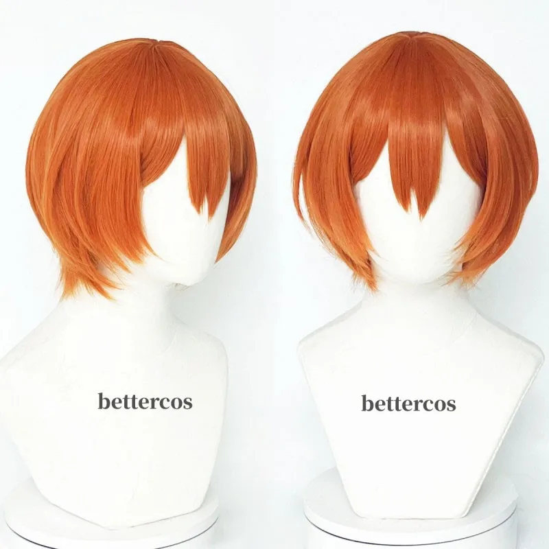 High Quality Anime LoveLive! Love Live Hoshizora Rin Hoshizora Cosplay Wig Short Orange Heat Resistant Synthetic Hair Wigs