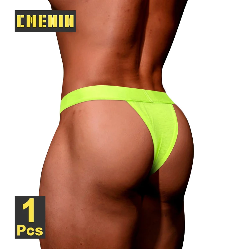 CMENIN Modal Sexy Mens Thong Gays Sports Fitness G-string Male Panties Low Waist Slips Sissy Thongs Men Underwear Fitted Thong