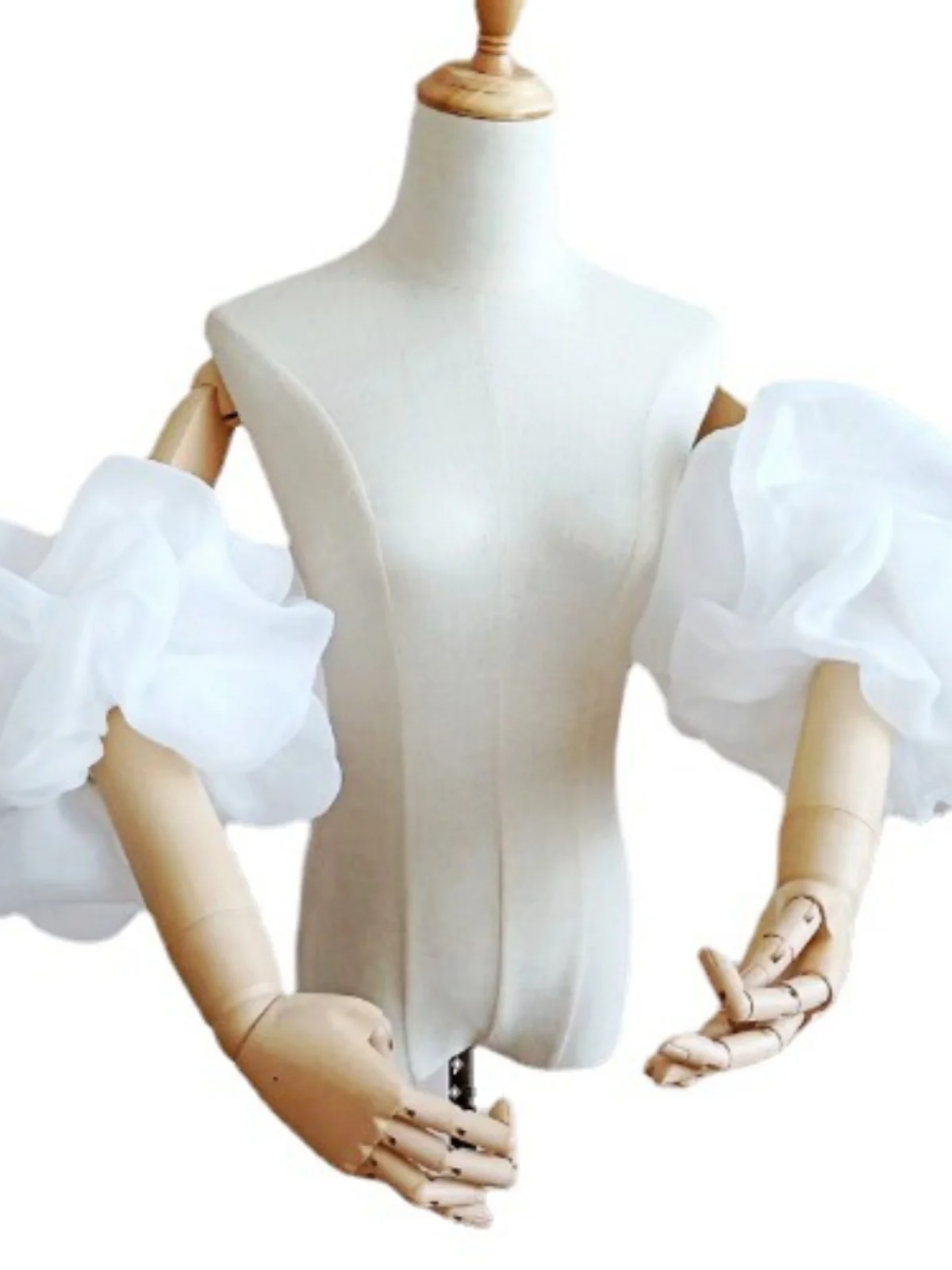 

Свадебное платье с пышными рукавами и дышащим топом Ogeea для женщин на весну, лето, осень