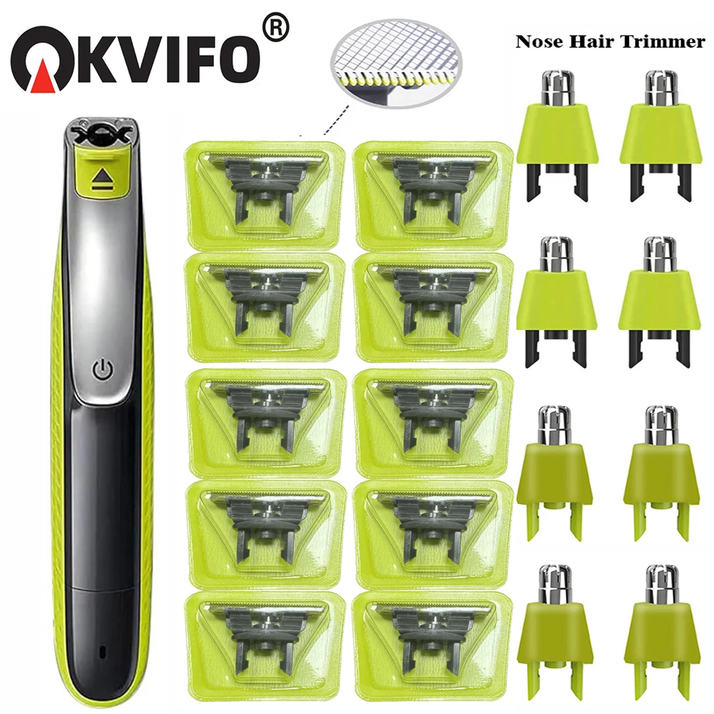 KVIFO Shaver Replacement Blade For OneBlade & One Blade QP2520 QP2530 QP2620 QP2630 QP6510 QP6520 Hybrid Electric Beard Trimmer