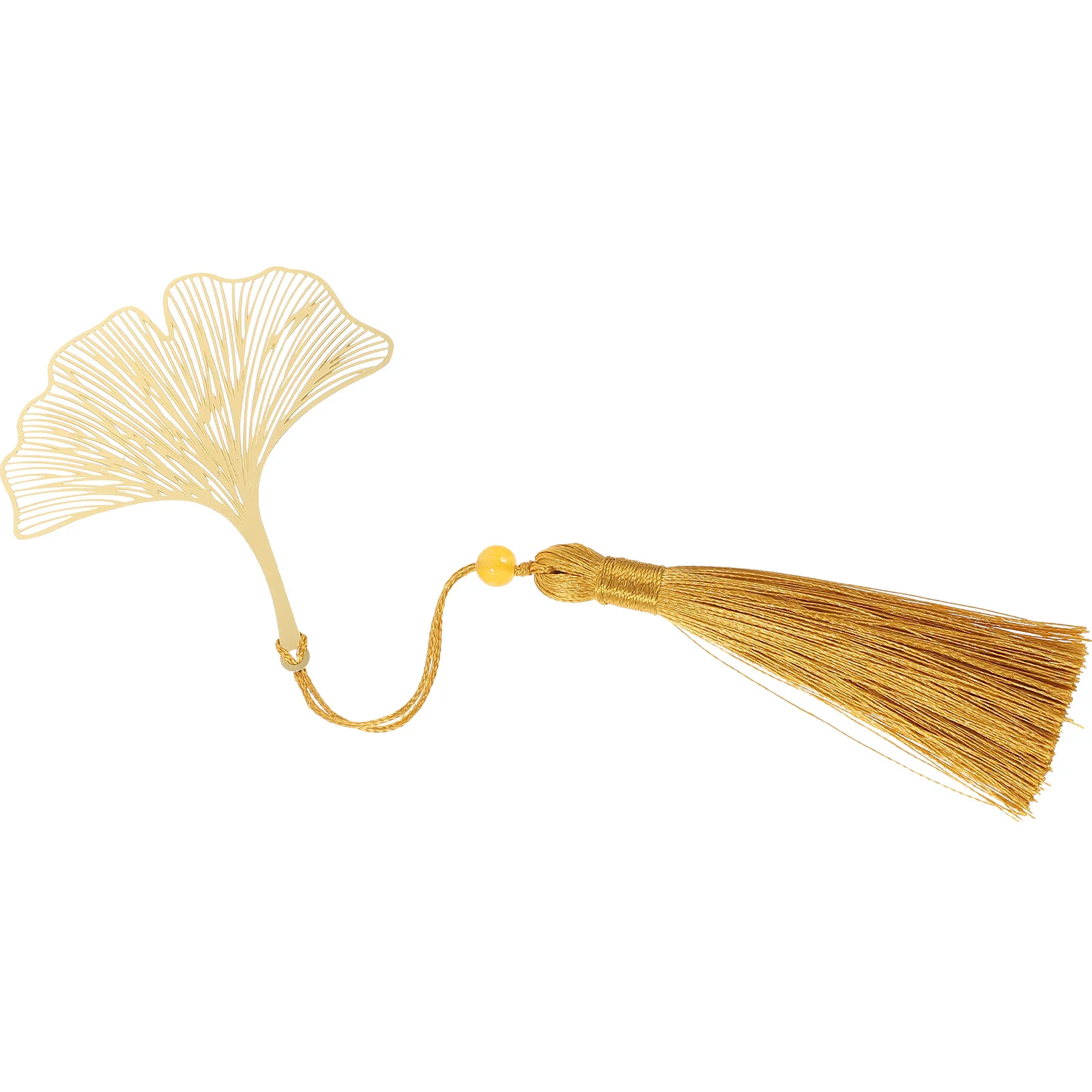 

Hollow Brass Leaf Bookmark Retro Style Book Reading Mark Tassel Pendant Decorative Reading Bookmark Book Annotation Kit