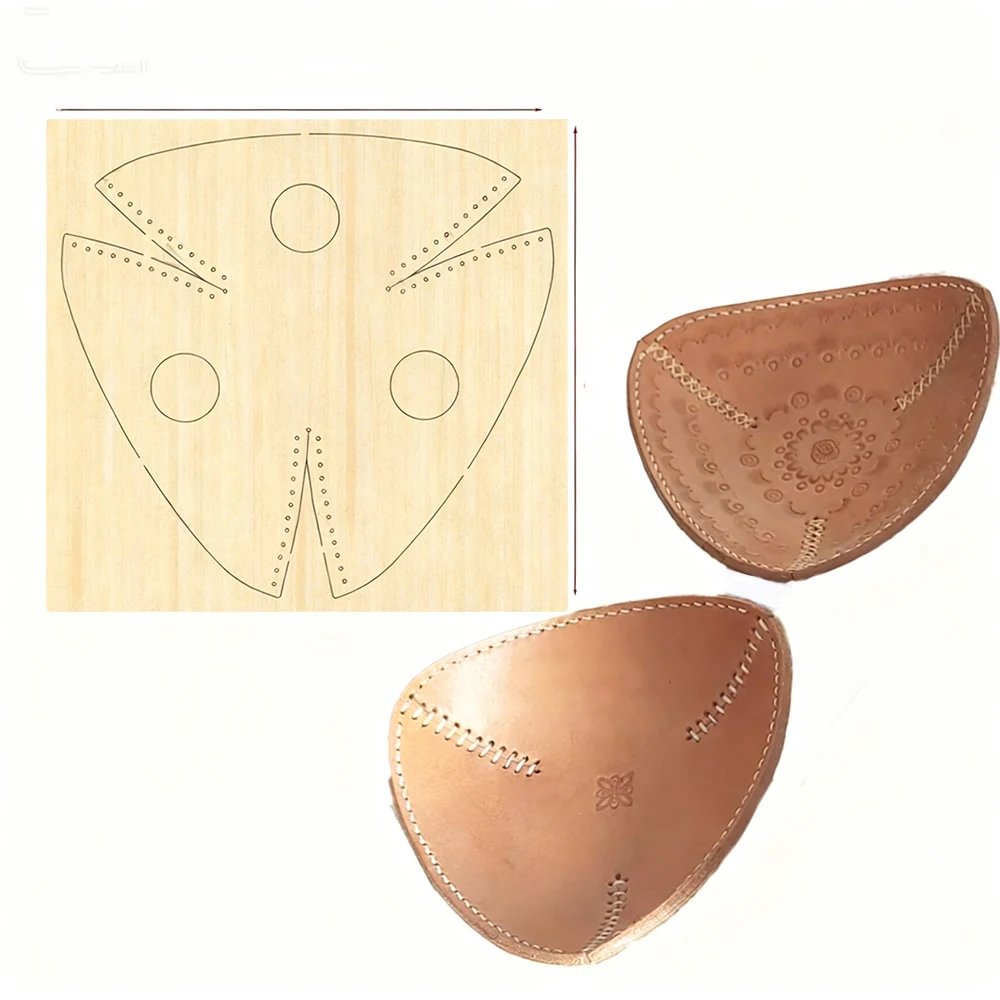 

1 шт., 16 см, треугольная деревянная форма для вырезания, подходит для большинства машин