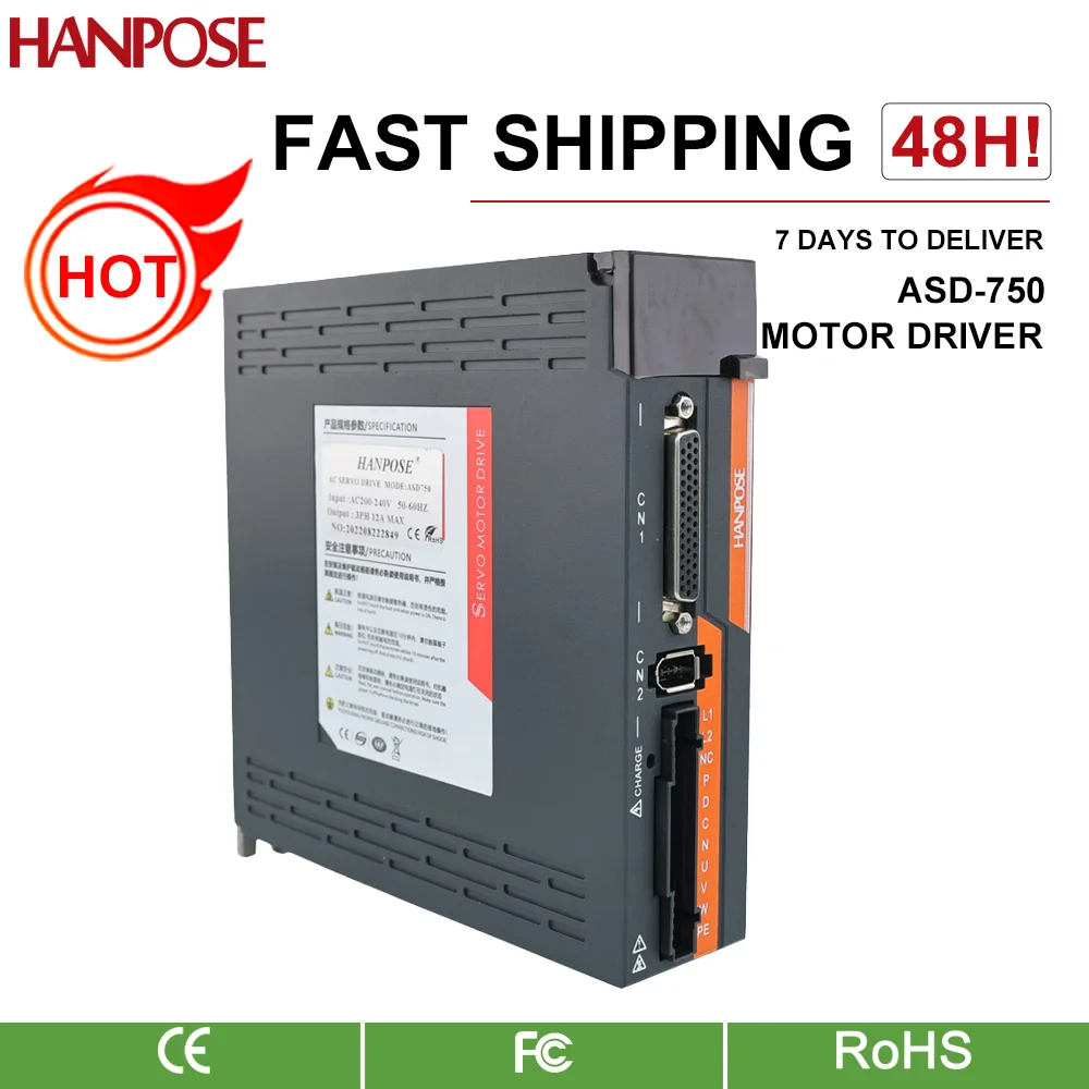 Hanpose-servo Motor Driver Atualização Asd750 Ac200240v Controlador Cnc Peça