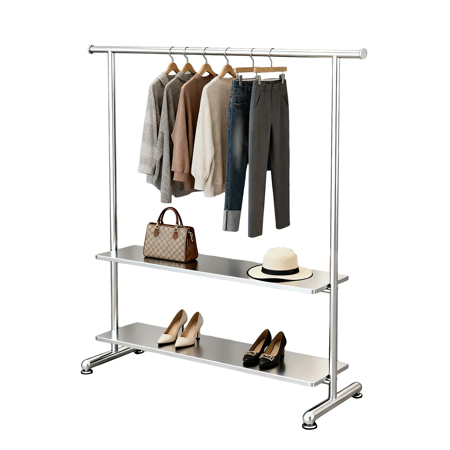 

Clothing StoreIron Clothing Store Hanging Hanger Floor Light Luxury Internet Celebrity Children's Clothing Store Vertical Cute H