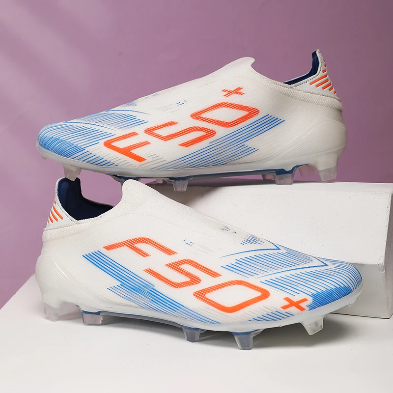 New Men Football Boots Non-Slip Match Grass Cleats Outdoor Hot-selling Soccer Shoes Futsal Sneakers High-quality High-top Light