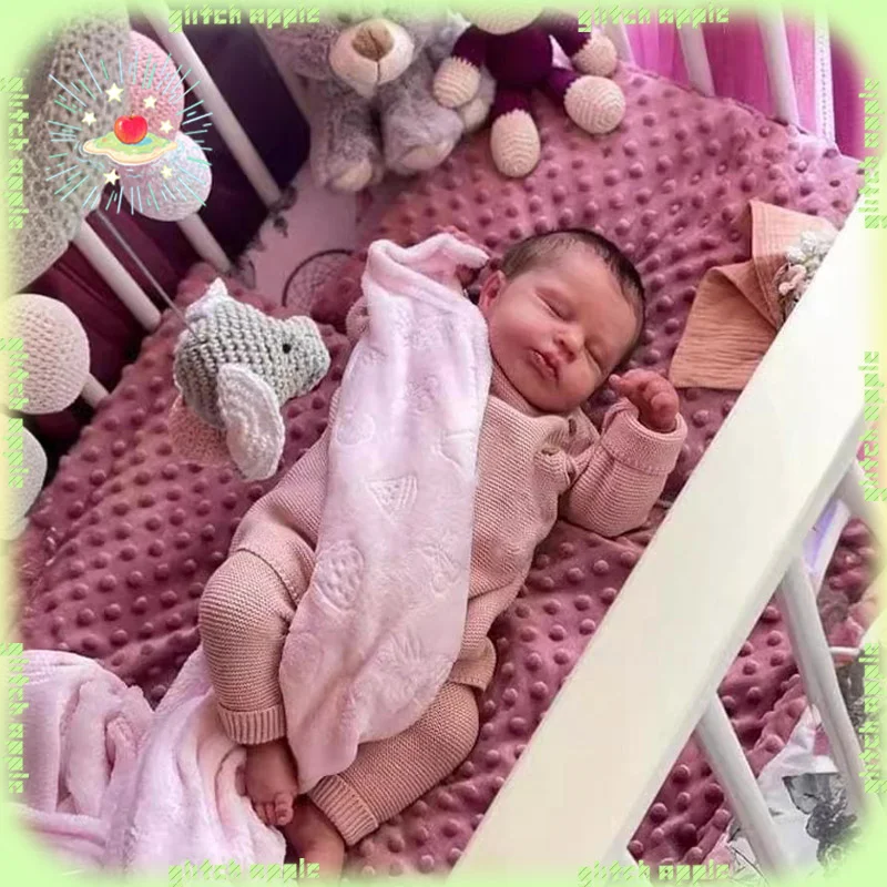 46 cm Reborn bébé poupée LOULOU mignon réaliste Simulation infantile renaissance poupée réaliste bébé modèle pour Collection et cadeau de noël