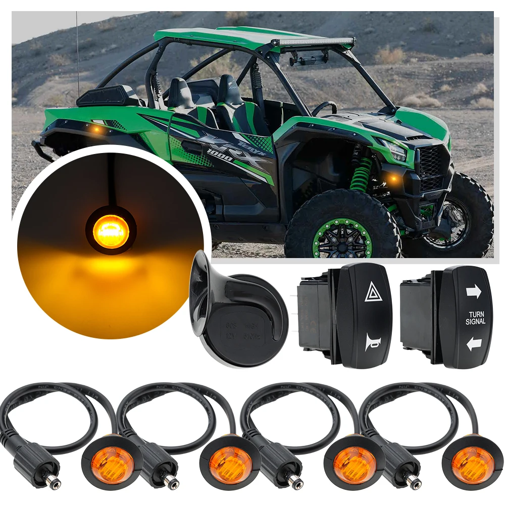 

Светодиодные боковые габаритные огни для квадроциклов и мотоциклов Polaris Ranger, Honda, Can-Am, Arctic 1998-2025 – аксессуары для тюнинга