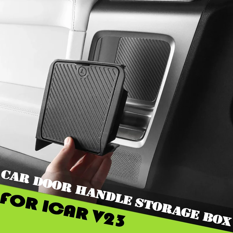

Car Door Handle Storage Box Fit for Chery ICAR V23 Modified ABS Car Door Storage Box Interior Accessories