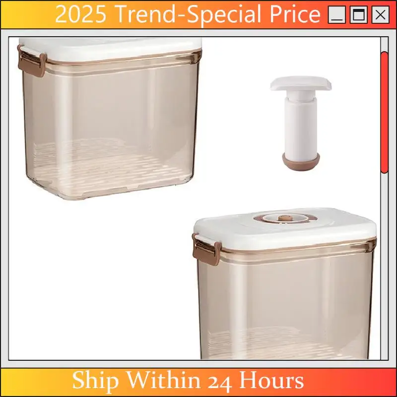 

Вакуумная коробка для хранения свежести продуктов Feb.Kitchen, герметичный прозрачный контейнер для пищевых продуктов