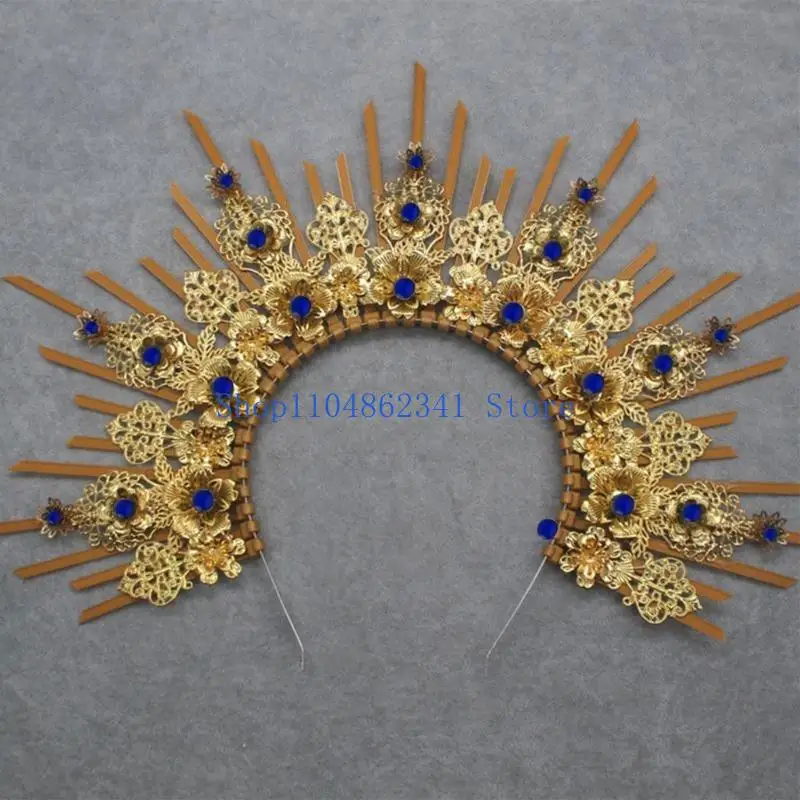 5asd ガール新年コスプレヘアフープエンジェルハローシェイプヘッドバンドパフォーマンスヘア装飾