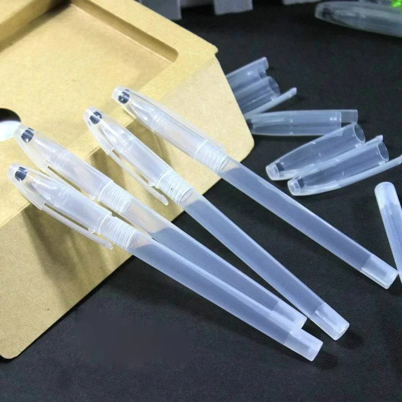 10pcs Gel Pen Shell Ballpoint Transparent Cover Clear Pen Stationary Office School Supplies Writing Tools