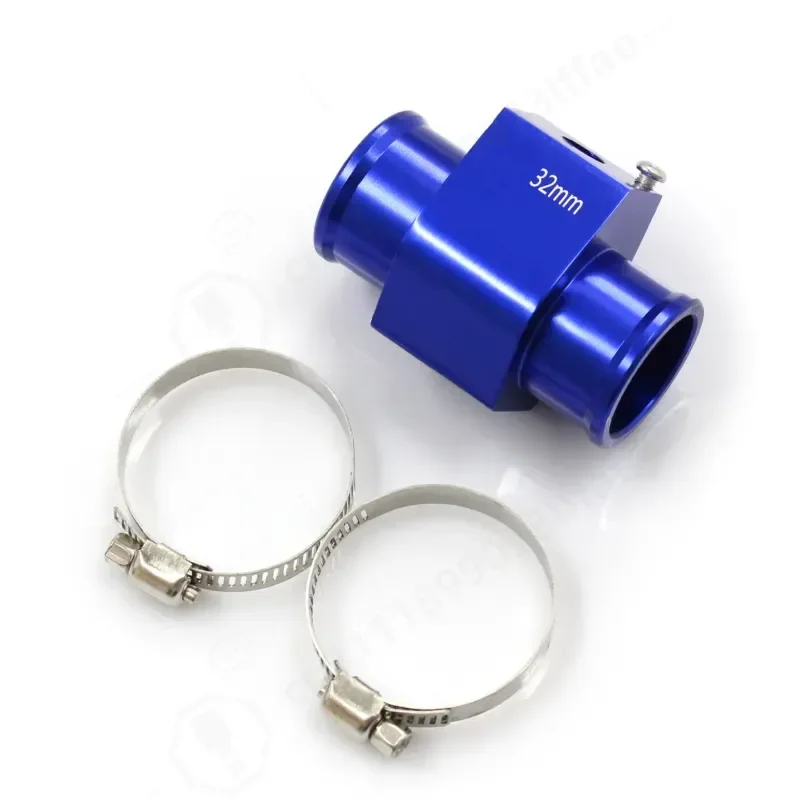 Blue Black Car Water Temperature Temperature Connector Tube Sensor Meter Radiator Hose Adapter Water Tee