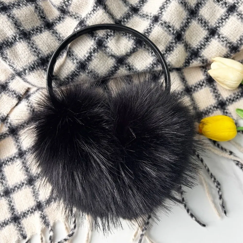 Soft Ear Cap Faux Fur Earmuffs Solid Color Cold Proof Ear Cover Windproof Earflap Winter Earmuffs Female