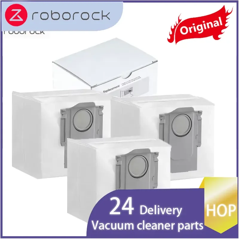Hop Original Roborock Q10 S5+/Q10 X5+/Q7 M5+ Dust Bags for S8 +/S8 Pro ultra/Q8 Max+/Q5/Q5 Max+/S7 Max Ultra/S7/Q5 Pro+ spare