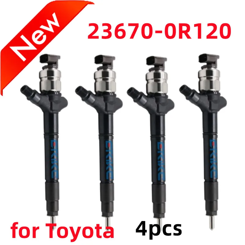 NEW FOR Toyota 23670-0R120 23670 0R120 236700R120 RAV4 2.2 2AD-FTV 4PCS Diesel Fuel Injector