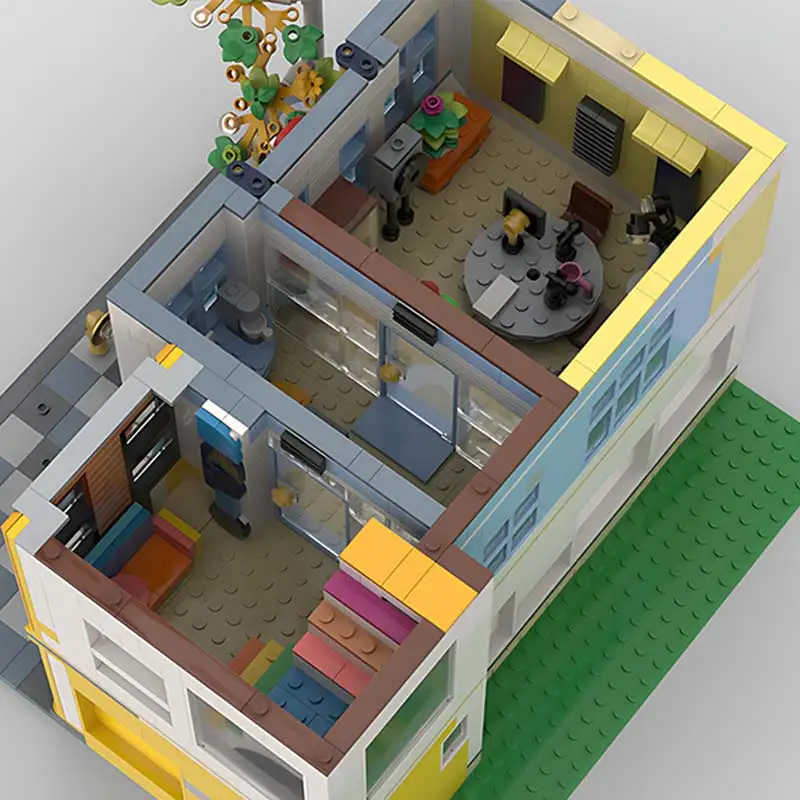 스트리트 뷰 시리즈 모듈형 라디오 방송국 도시 건축 블록 유명 건축물 DIY 브릭 모델 조립 장난감 크리스마스 선물