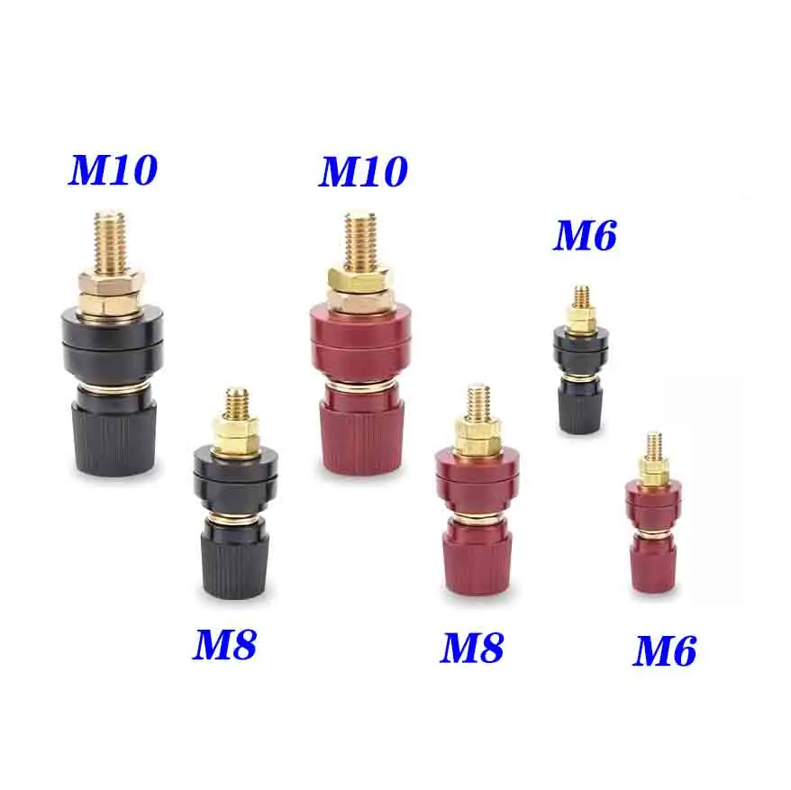 M6 M8 M10 333/555 Lithium Battery Welding Power Clip Terminal Connector Pure Copper Winding Screw Fire Retardant Terminal Block