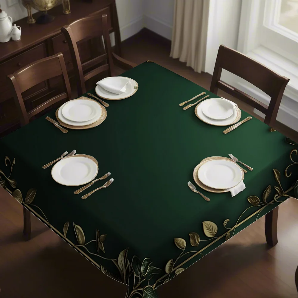 (Enable JIT) 1pc personalized, simple printed tablecloth, suitable for various parties in home, kitchen and other places. yzb