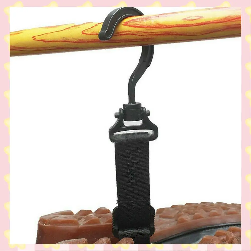 AB51 2 piezas zapatos gancho soporte colgante pesca Wader bota zapatos colgador correa cinturón para secar Wader Rack almacenamiento