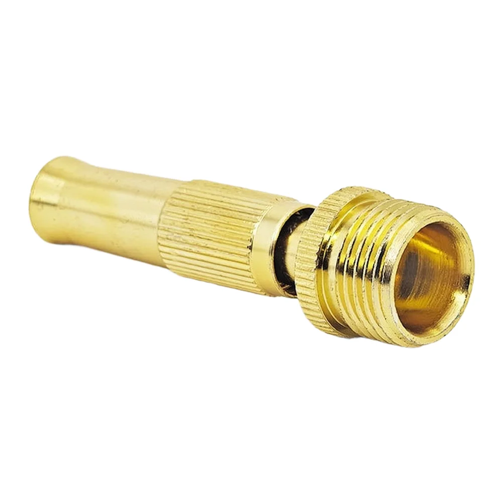 10pcs Gold Aluminum Alloy 4 Part External Thread Spray Nozzle For Garden Irrigation And Car Washing Ergonomic Handle Water Contr