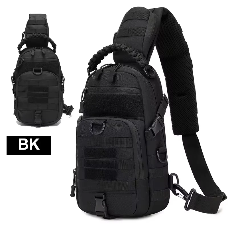 Tactical Chest Bag for Men Waterproof Camping Military Shoulder Outdoor Hiking Hunting Crossbody Bag Sling Assault Pack Backpack