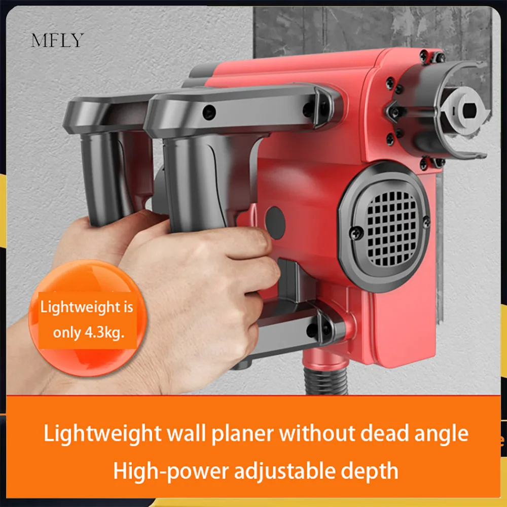 Professional Portable No Dead Corner Vacuum Design Scraping White Ash Putty Concrete Wall Shovel Machine 4280W Electric Planer