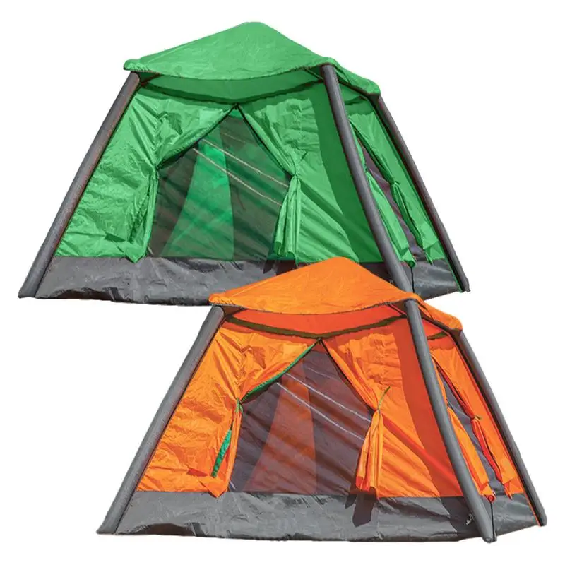 Inflatable Tent Automatic Waterproof 4-5 People Camping Air Tent Folding Fishing Camping Tent Winter Summer Tourism Awning