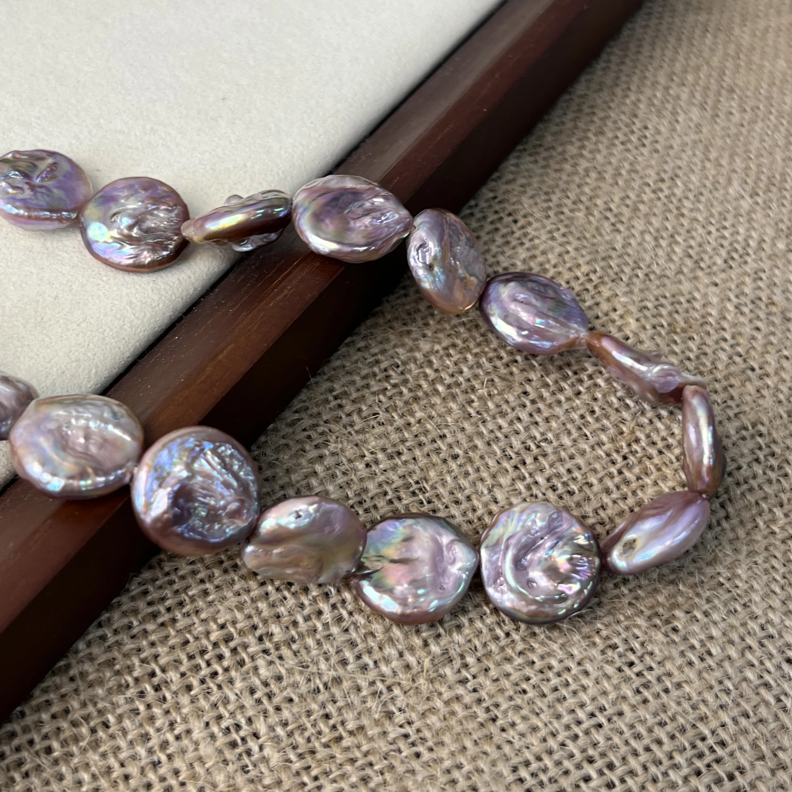 15-16mm Candy-Colored Button-Shaped Baroque Natural Freshwater Pearls Beads for Jewelry Making DIY Necklace Bracelet Accessories