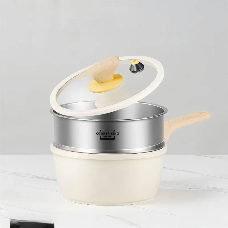 

Плита King, микрода под давлением для молока, кастрюля с антипригарным покрытием, бытовая кастрюля для приготовления детского питания с функцией приготовления на пару и кипячение