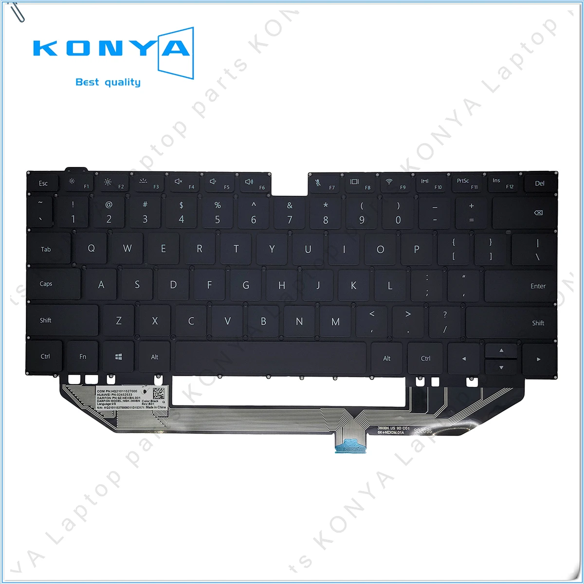 

Для Huawei Matebook X Pro 2018-2020 MACH-W19 MACHR-W29 MACHC-WX9 WAX9 WAE9LP WAH9LP серии ноутбуков встроенная клавиатура в сборе