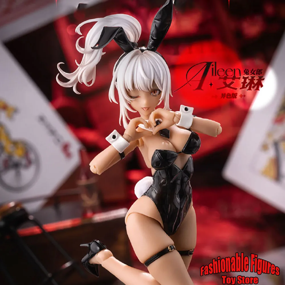 IN STOCK Snail Shell 1/12 Female Soldier Aileen Cute Dark Black Gothic Rabbit Girl 6Inch Anime Action Figure Collection