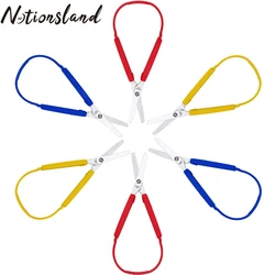 8inch Loop Handle Self-Opening Scissors Colorful Grip Scissors Loop Scissors Easy-Open Squeeze Handles for Adults Special Needs