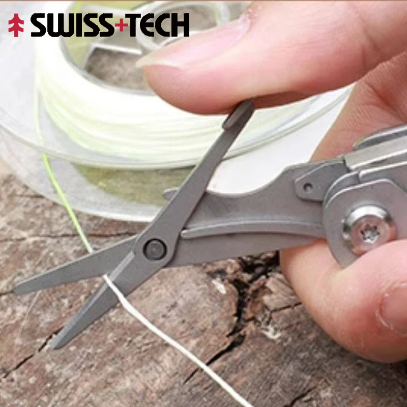 

SWISS TECH 11 in 1 Mini Multitool Multi-function Knife with Scissors Screwdriver Portable EDC Outdoor Survival Hand Tool