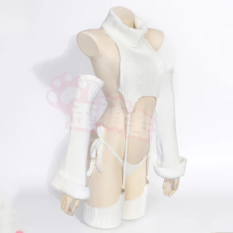 virgin destroyer sweater dishwasher Cosplay Costume Anna Lydia Destroyer Sweater Sexy White Sweater Suit BOCCHI THE ROCK cosplay